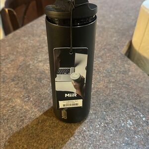 MiiR Wide Mouth Water Bottle 16oz black new tags gift Christmas nwt cup coffee